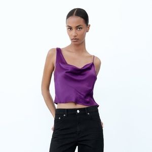 Zara purple cami top